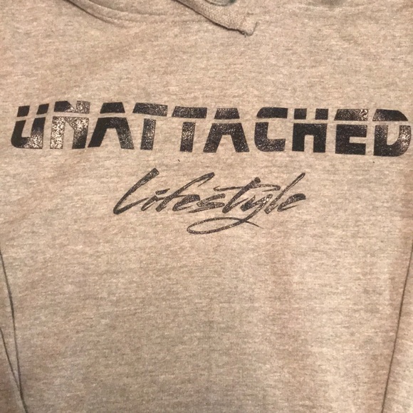 UNattachedLifeStyle Gray Hoodie - Picture 2 of 3